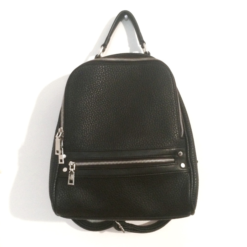 Faux Leather Backpack